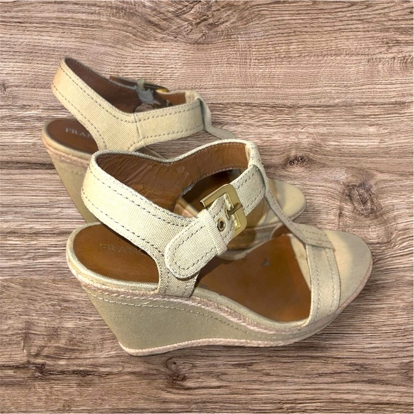 Franco Sarto Women's Beige Wedge Sandals 8.5 Medium - Picture 1 of 6